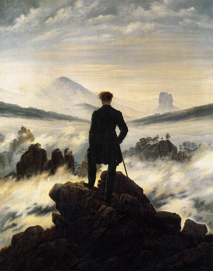 Caspar David Friedrich-Der Wanderer über dem Nebelmeer