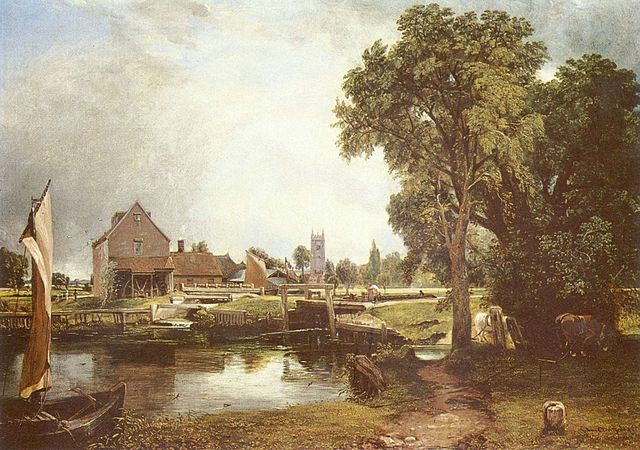 John Constable-El molino de Dedham