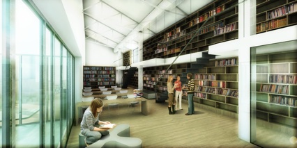 espacio interior de la biblioteca, Alguazas, NMBA