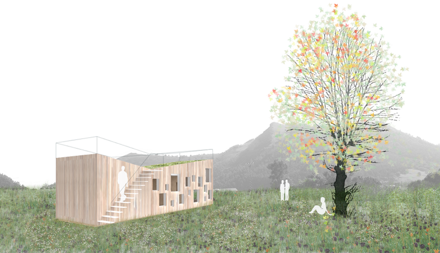project for a sustainable self-build house, NMBA